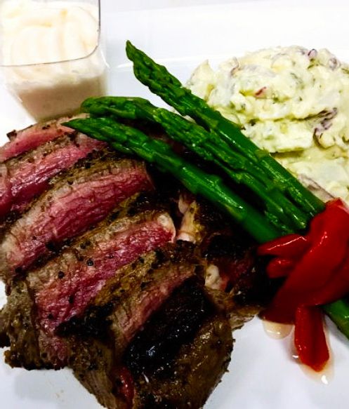 Center Cut Filet for a casual Key West event Mobile Kitchen Catering - Key West Catered event.